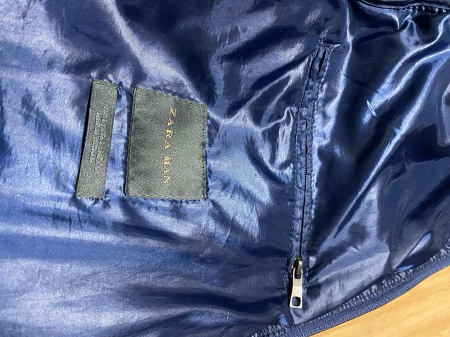 Chaqueta acolchada azul hombre