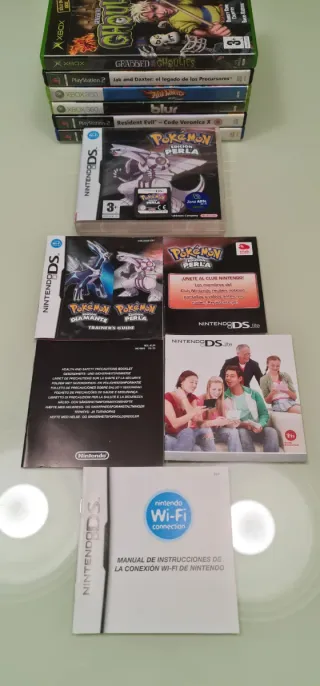 Pokémon Perla per Nintendo DS, versione PAL Spagna, collezione completa