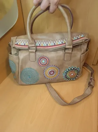 Bolso Desigual Beige Multicolor