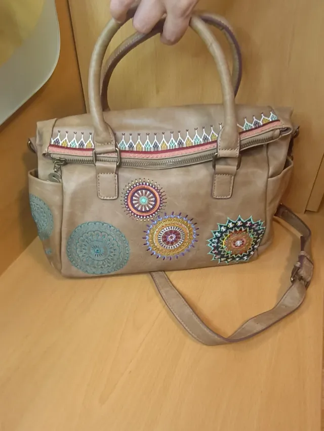 Bolso Desigual Beige Multicolor
