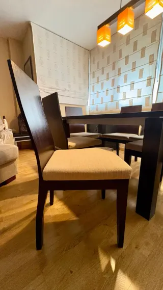 Comedor Colonial Wengue. Extensible