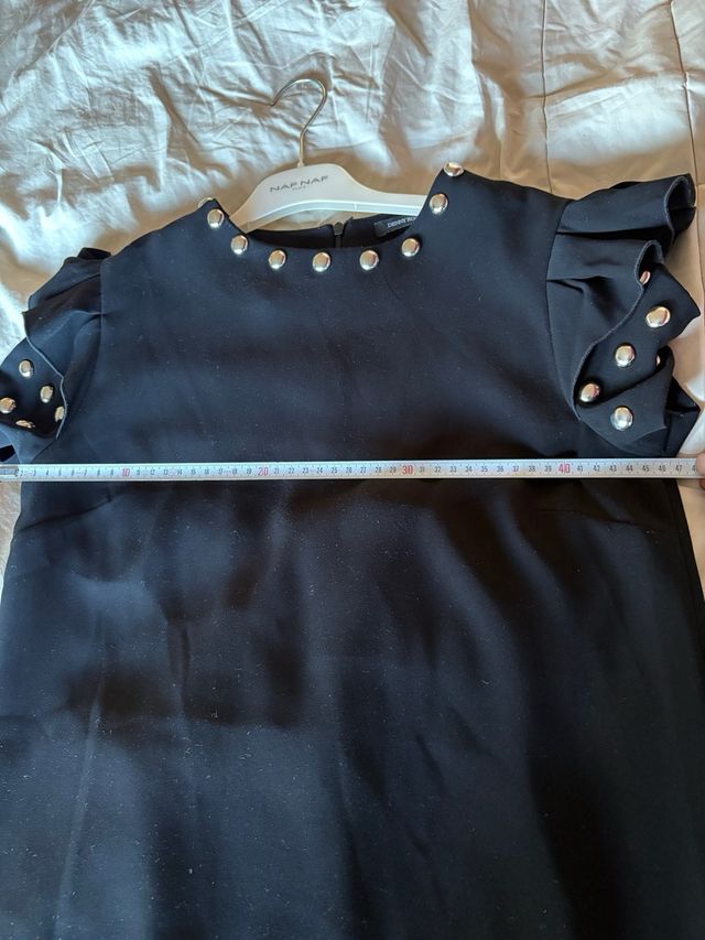 Vestito Denny Rose Nero con Borchie