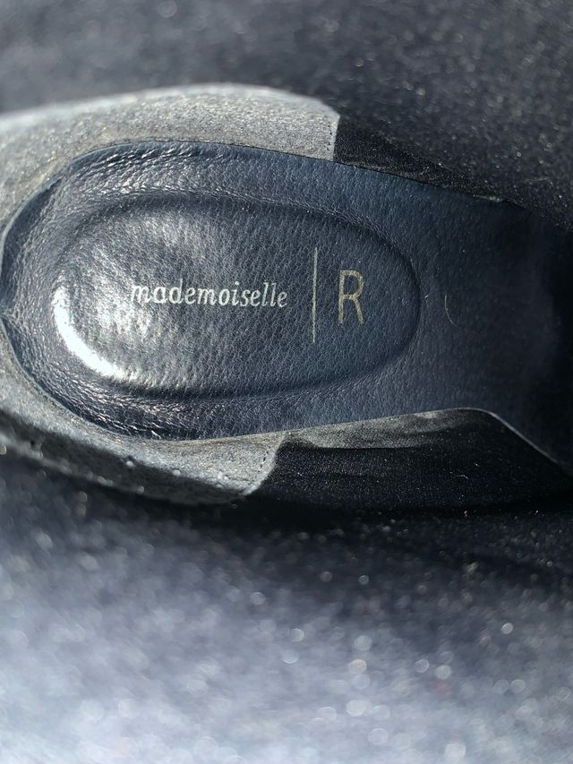 Botines azules y marrones