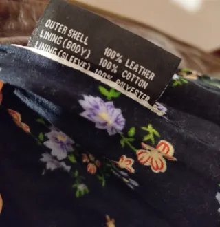 Cazadora de piel marrón