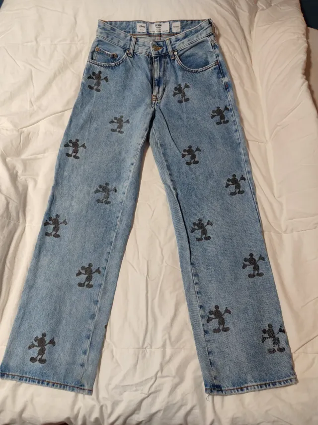 Vaqueros anchos Mickey Mouse Talla 36