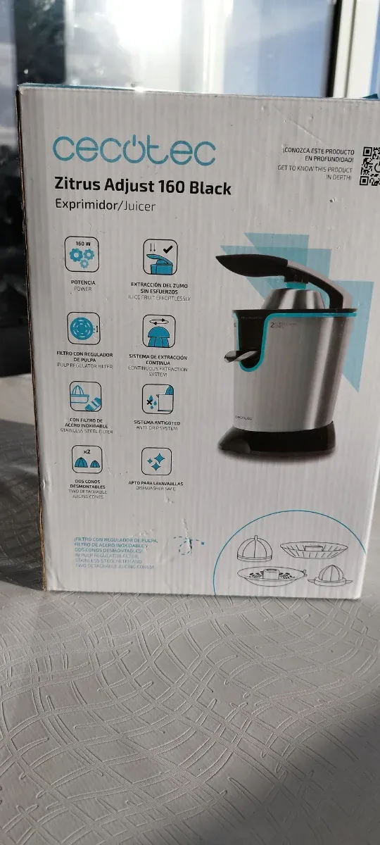 Exprimidor Cecotec Zitrus Adjust 160 Black