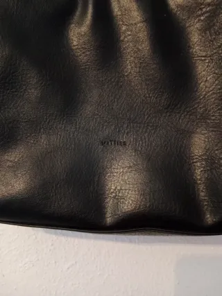 Bolso piel vintage mujer negro