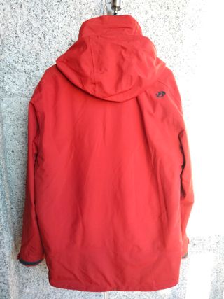 Parka impermeable hombre Tribord roja