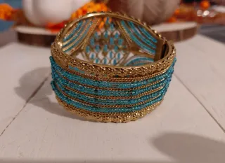 Bracciale donna oro e turchese