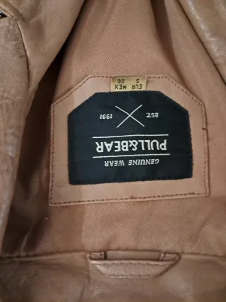 Cazadora Piel Marrón Pull&Bear