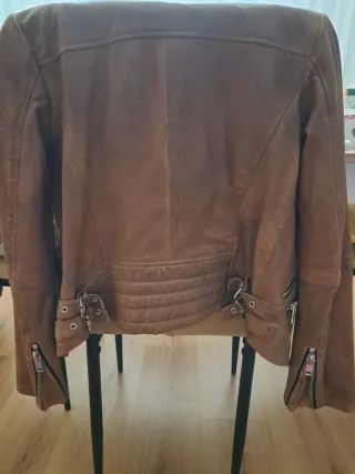 Cazadora Piel Marrón Pull&Bear
