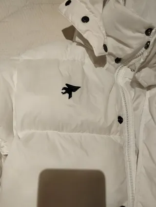 Plumífero largo blanco calentito