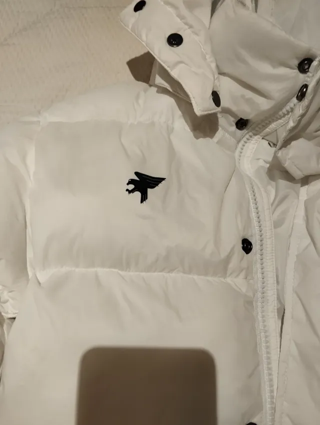 Plumífero largo blanco calentito