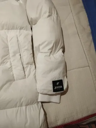 Plumífero largo blanco calentito