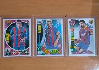 Lote 3 Cromos Messi Adrenalyn XL 14/15 16/17 20/21