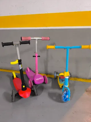 Lote 3 Patinetes Infantiles
