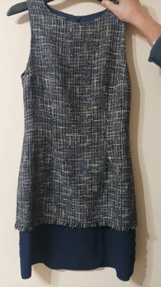 Vestido Tweed Caramelo Tipo Chanel Talla 40