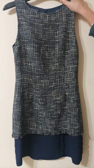 Vestido Tweed Caramelo Tipo Chanel Talla 40