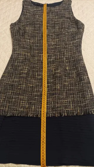 Vestido Tweed Caramelo Tipo Chanel Talla 40