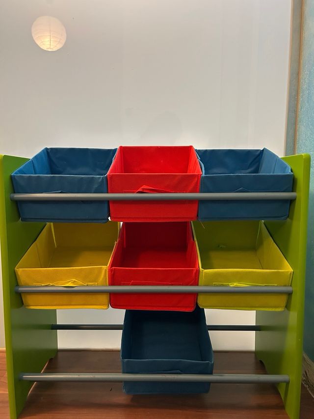 Organizador infantil de 9 cubos