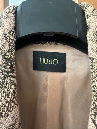 Blazer Liu Jo floreale rosa e nero