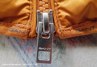 Chaleco plumífero Gant naranja hombre