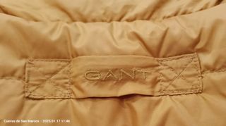 Chaleco plumífero Gant naranja hombre