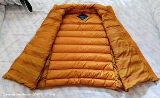 Chaleco plumífero Gant naranja hombre