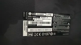 Smart TV LG Negra de 43 pulgadas