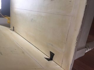 Tavolo fine '800 Shabby Chic 75x130