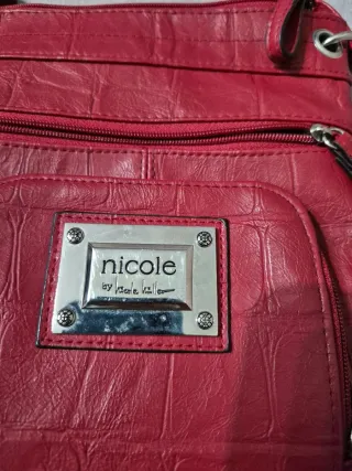 Bolso bandolera Nicole Miller rojo