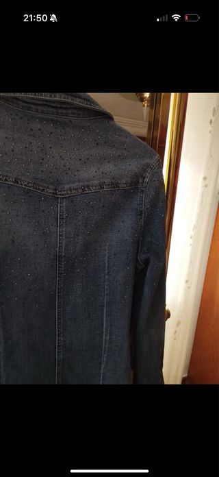 Camisa vaquera con brillos