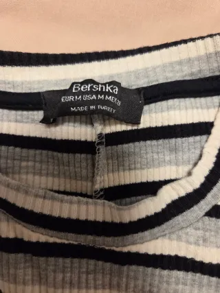 Vestido ajustado rayas gris y blanco