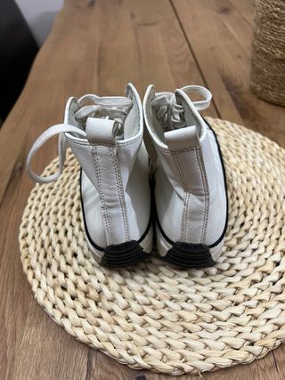 Bambas de bota blancas polipiel tipo Converse