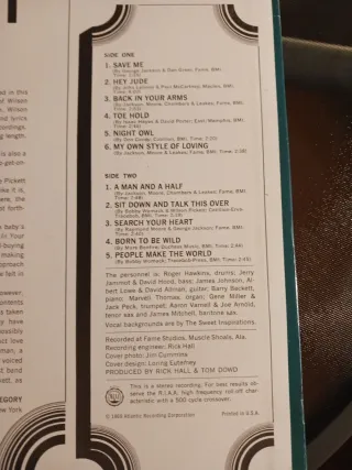 WILSON PICKETT " Hey Jude" LP Original US 1969