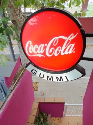 Cartel Luminoso Coca Cola Redondo