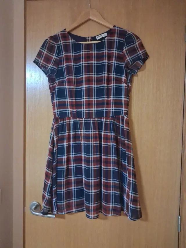 Vestido cuadros Okeysi Talla S