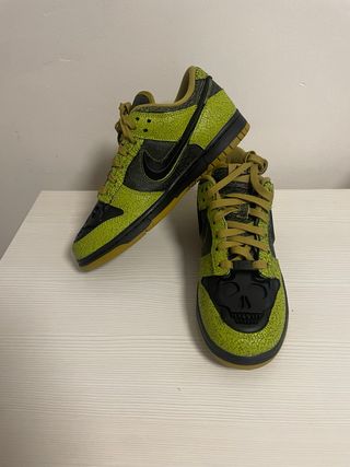 Nike Dunk Low Retro Skull Green Black