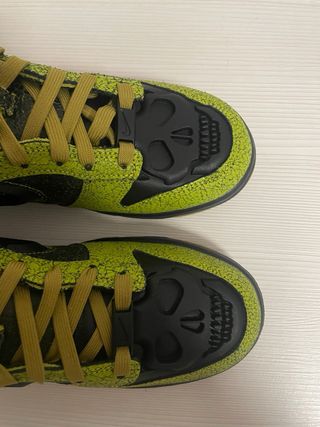 Nike Dunk Low Retro Skull Green Black
