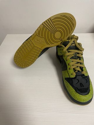 Nike Dunk Low Retro Skull Green Black
