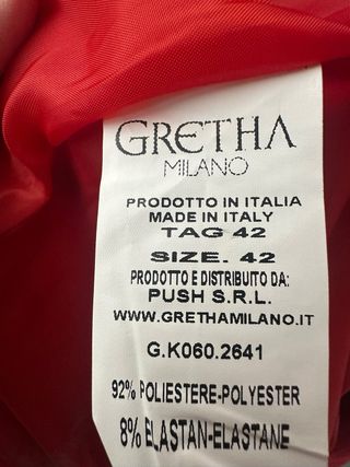 Cappottino rosso doppiopetto