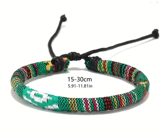 Lote de 36 pulseiras trançadas estilo surf boêmias novas