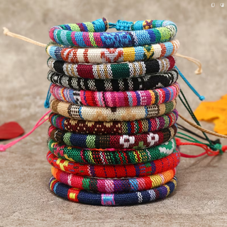 Lote 36 pulseras trenzadas surf bohemias nuevas