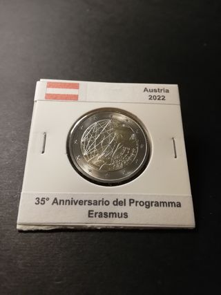 🇦🇹 2 Euro Commemorativi Austria 2022 Erasmus