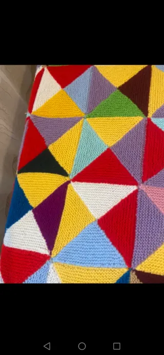 Coperta lana singola patchwork