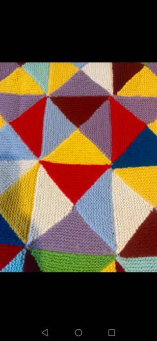 Coperta lana singola patchwork