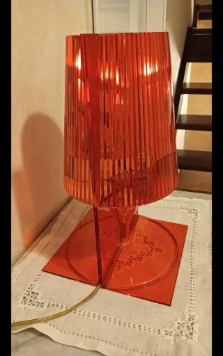 Lampada Kartell Take Arancione Trasparente