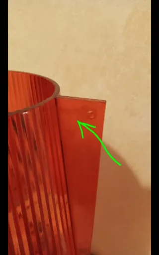 Lampada Kartell Take Arancione Trasparente