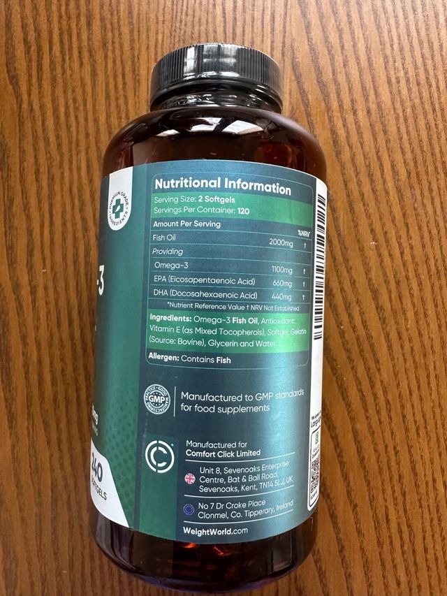 Omega 3 Aceite Pescado 2000mg - 240 Perlas