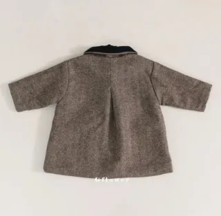 Abrigo Tweed Niña Marrón